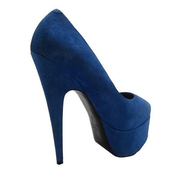 GIUSEPPE ZANOTTI suede platform pump heel size 6 - Picture 3 of 7